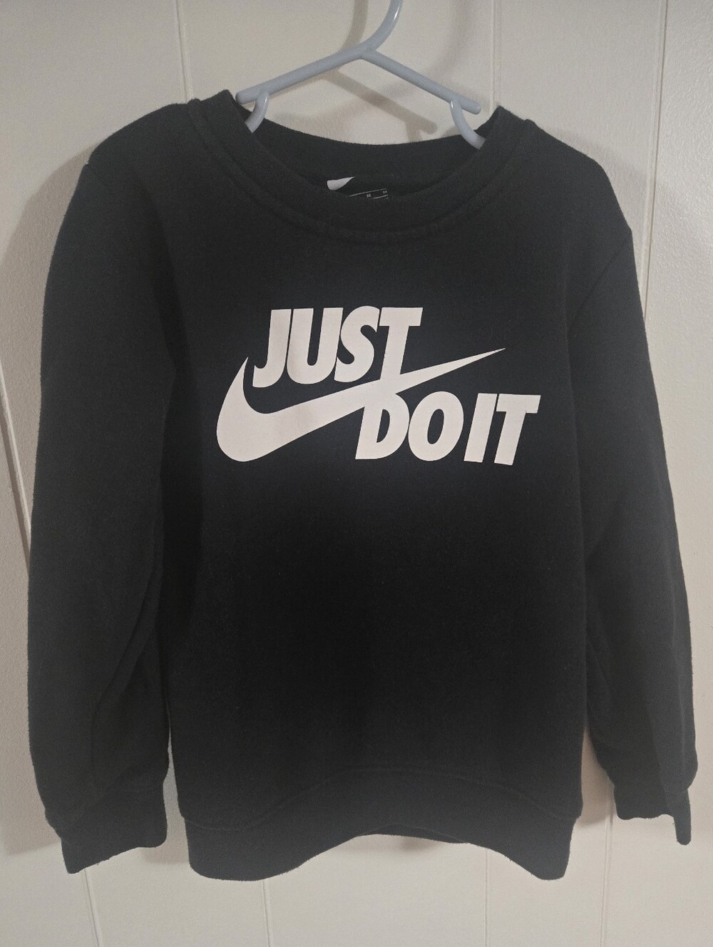 Nike Black 'Just Do It' Sweatshirt - Size 6